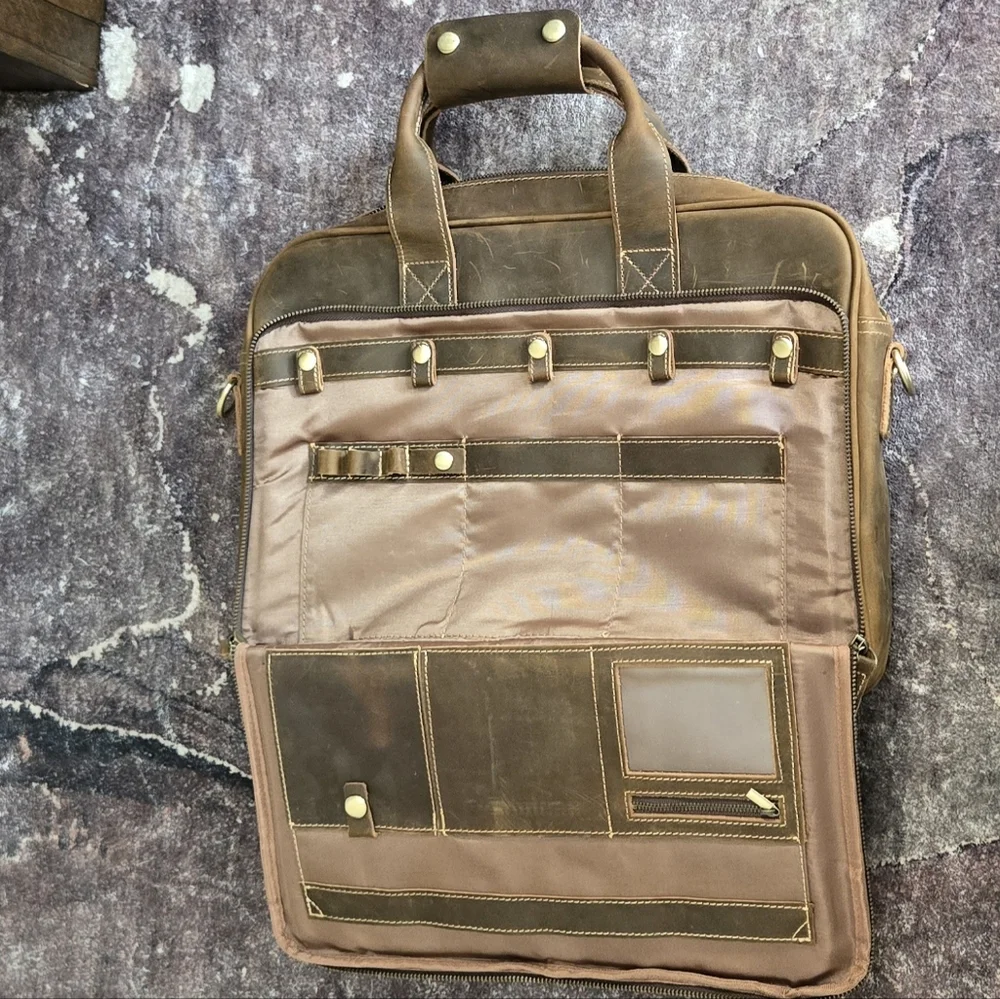 Brown Leather Men's Bag